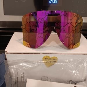 GG Oversized Purple Lens  Sunglasses